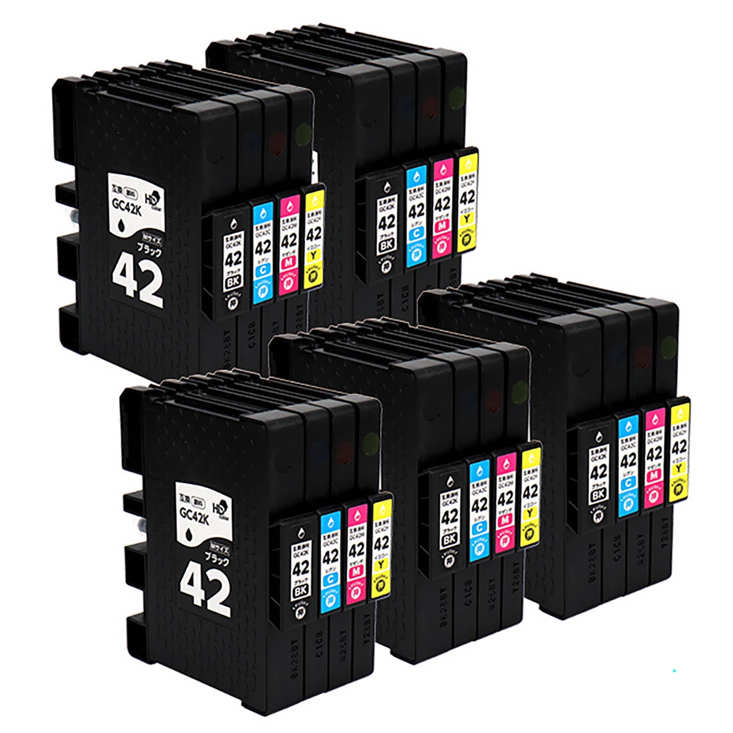 リコー用 GC42 互換インク 4色セット Mサイズ