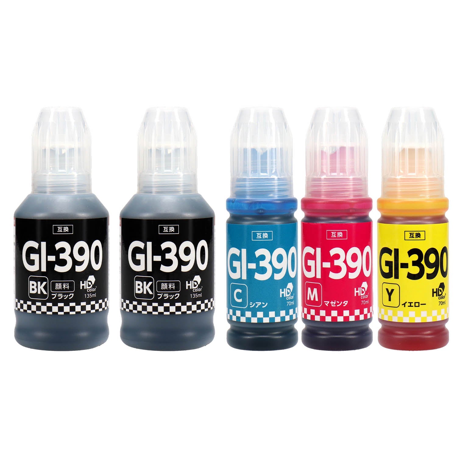 キヤノン用 GI-390 互換インクボトル 4色セット