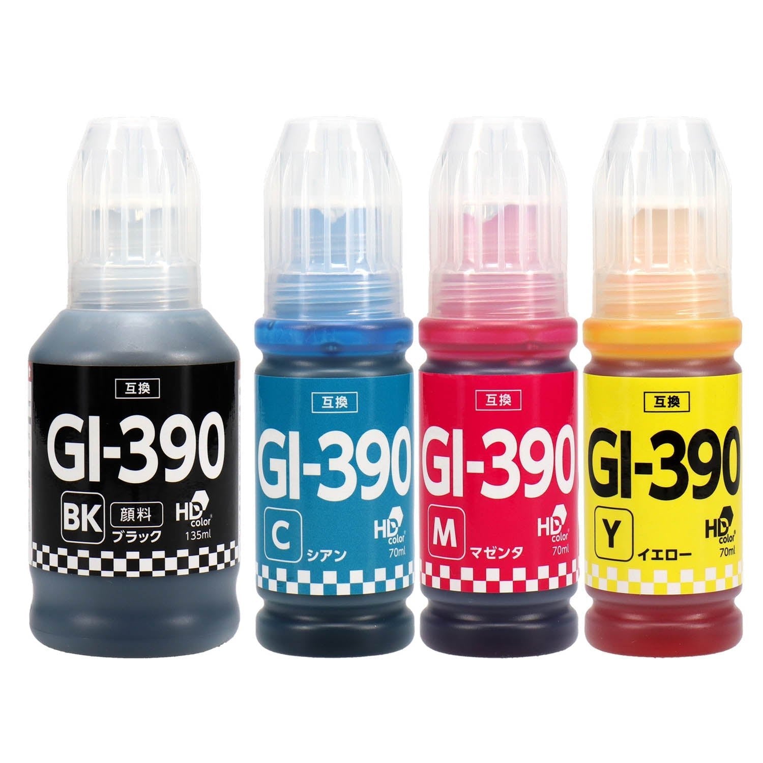 キヤノン用 GI-390 互換インクボトル 4色セット