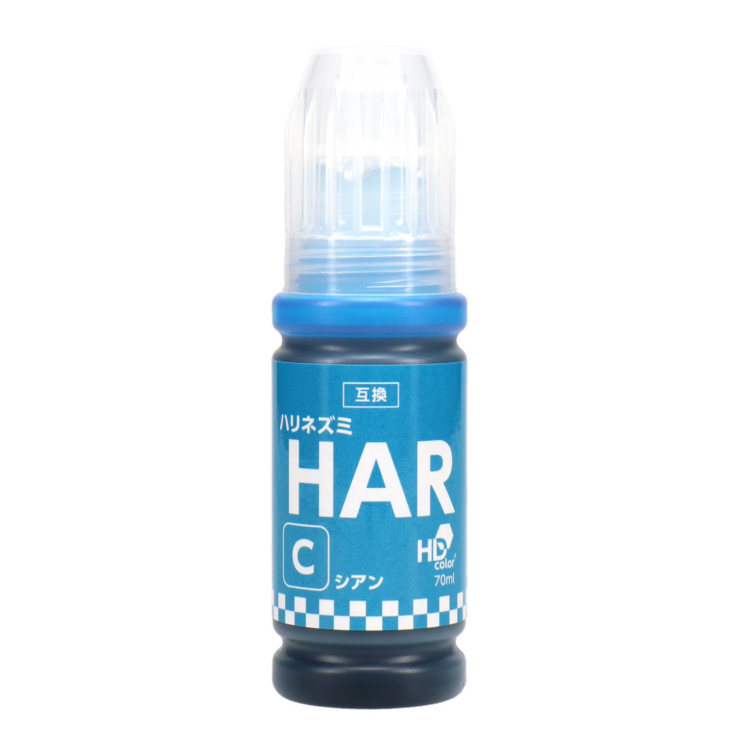 エプソン用 HAR-C (ハリネズミ) 互換インクボトル シアン
