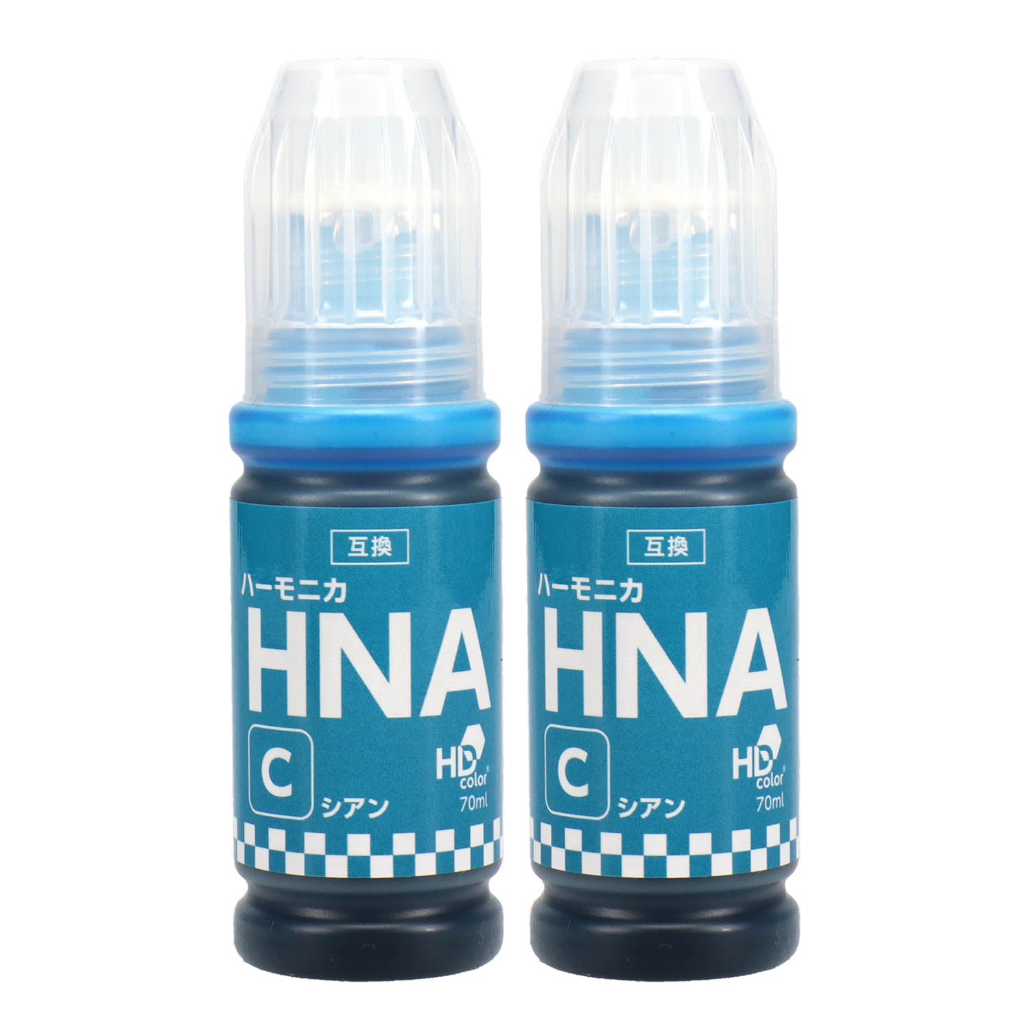 エプソン用 HNA-C (ハーモニカ) 互換インクボトル シアン