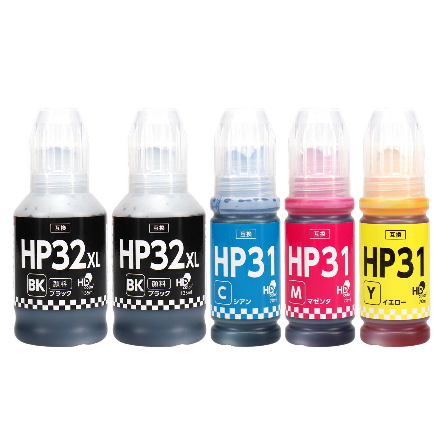 HP用 HP31/32 互換インクボトル 4色セット