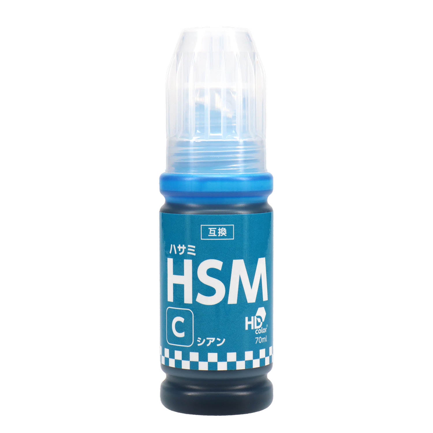 エプソン用 HSM-C (ハサミ) 互換インクボトル シアン