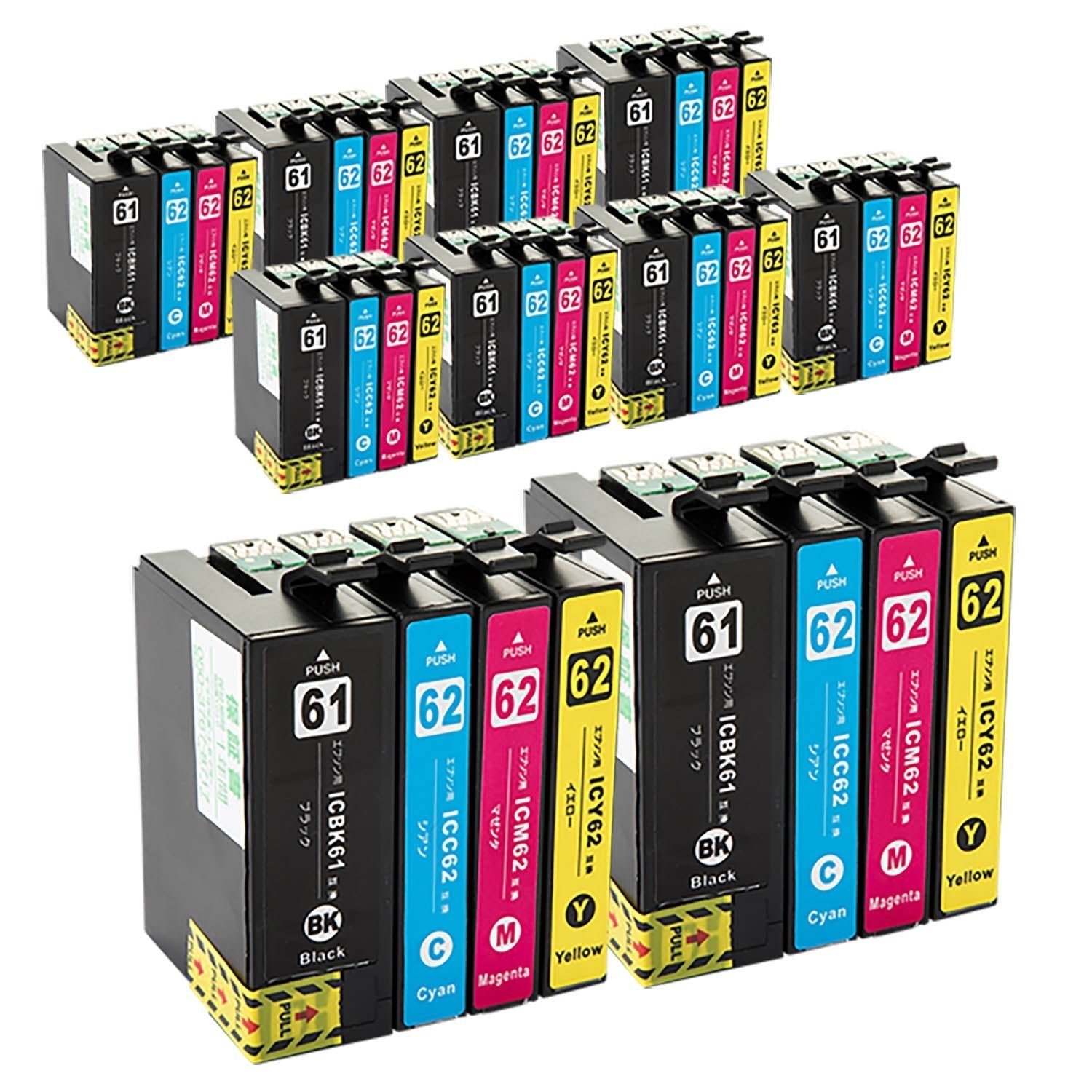 エプソン用 IC4CL6162 (ペンとクリップ) 互換インク 4色セット