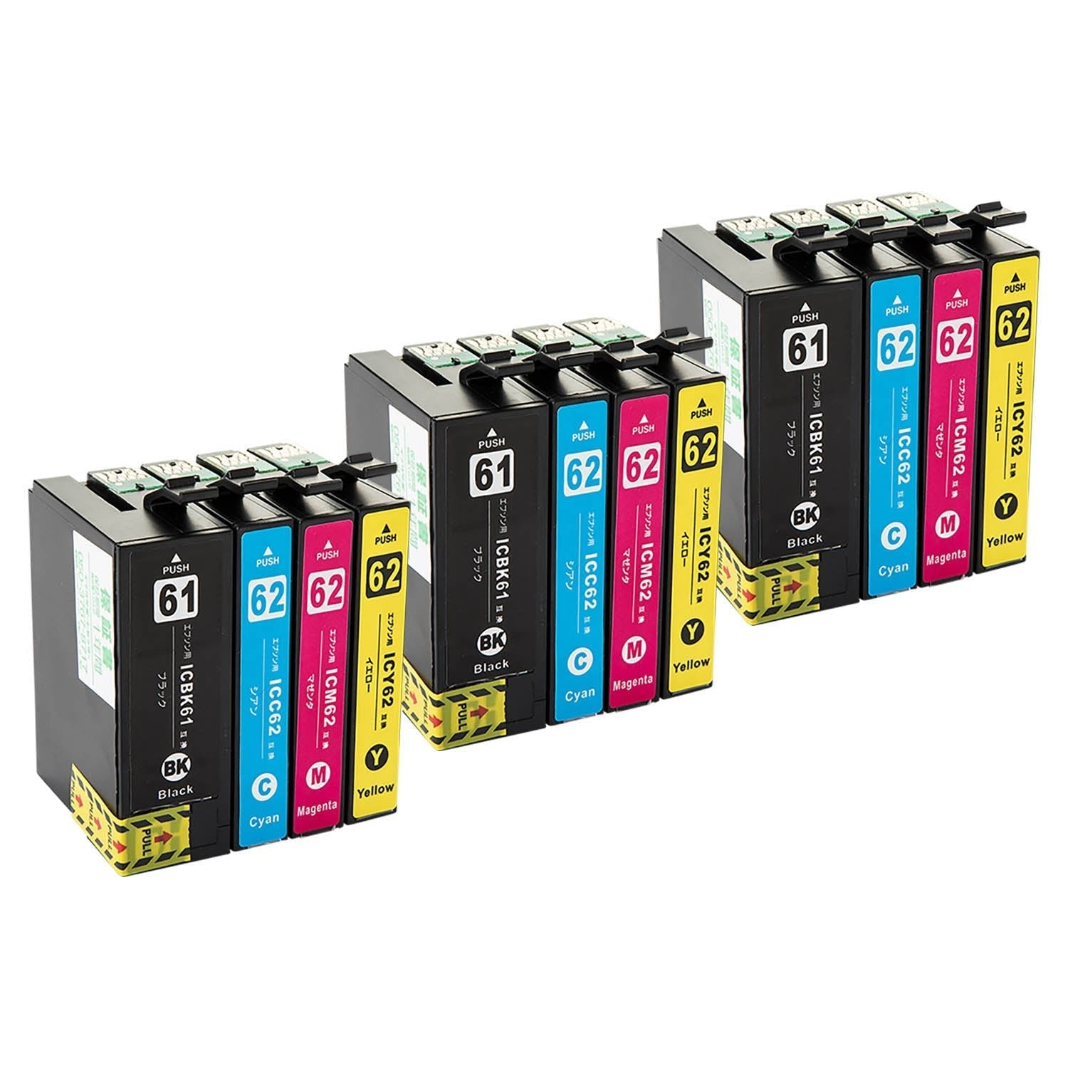 エプソン用 IC4CL6162 (ペンとクリップ) 互換インク 4色セット