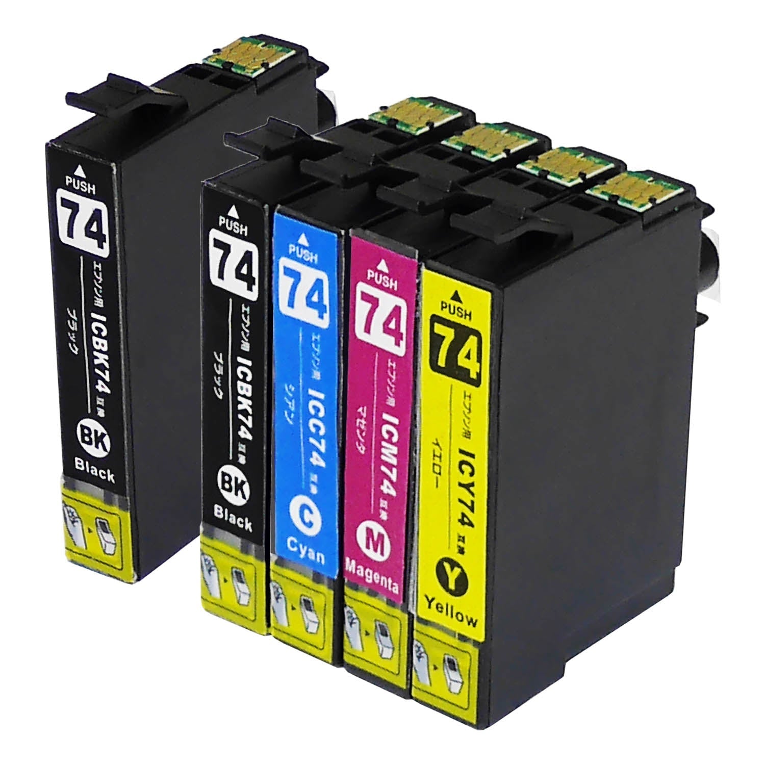 エプソン用 IC4CL74 (方位磁石) 互換インク 4色セット