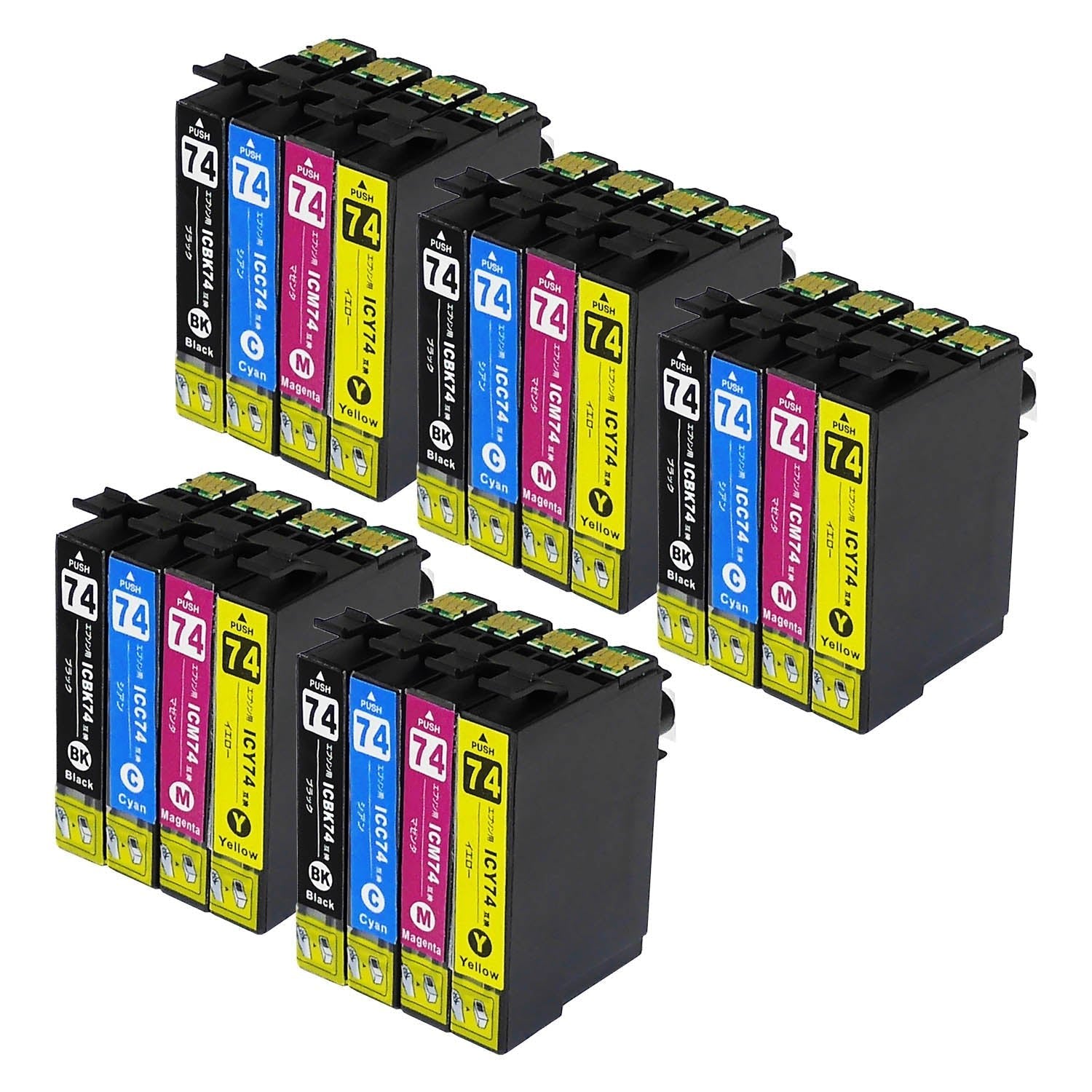 エプソン用 IC4CL74 (方位磁石) 互換インク 4色セット