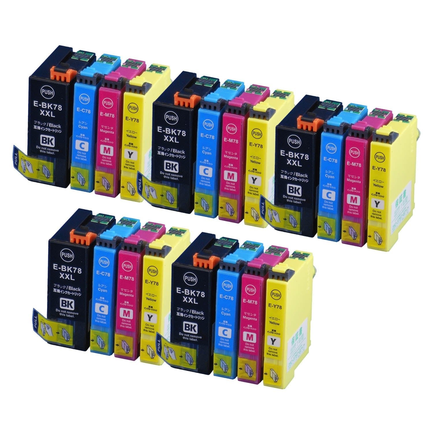 エプソン用 IC4CL78 (歯ブラシ) 互換インク は大容量 4色×5