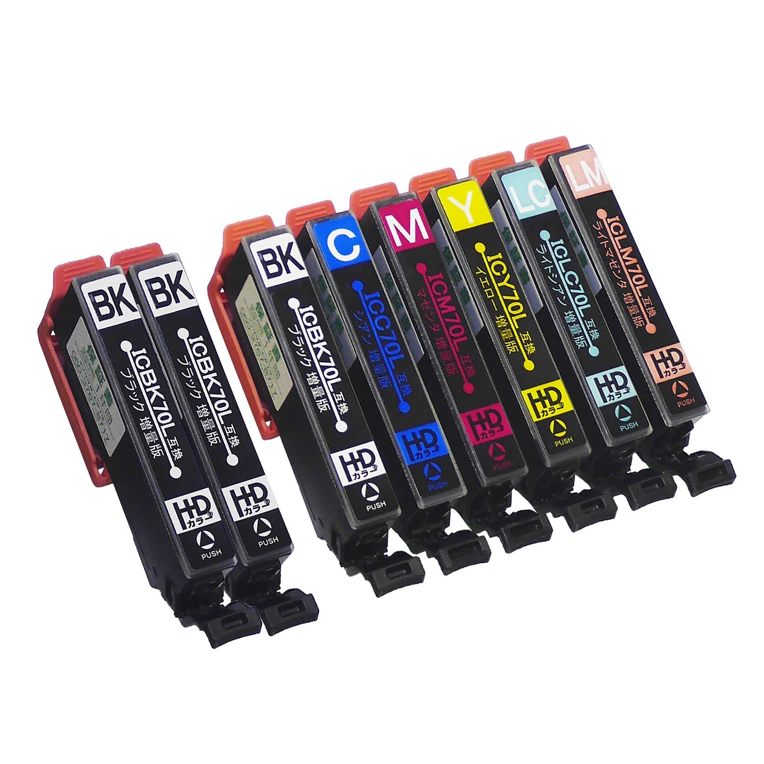 エプソン用 IC6CL70L (さくらんぼ) 互換インク 6色セット 増量版