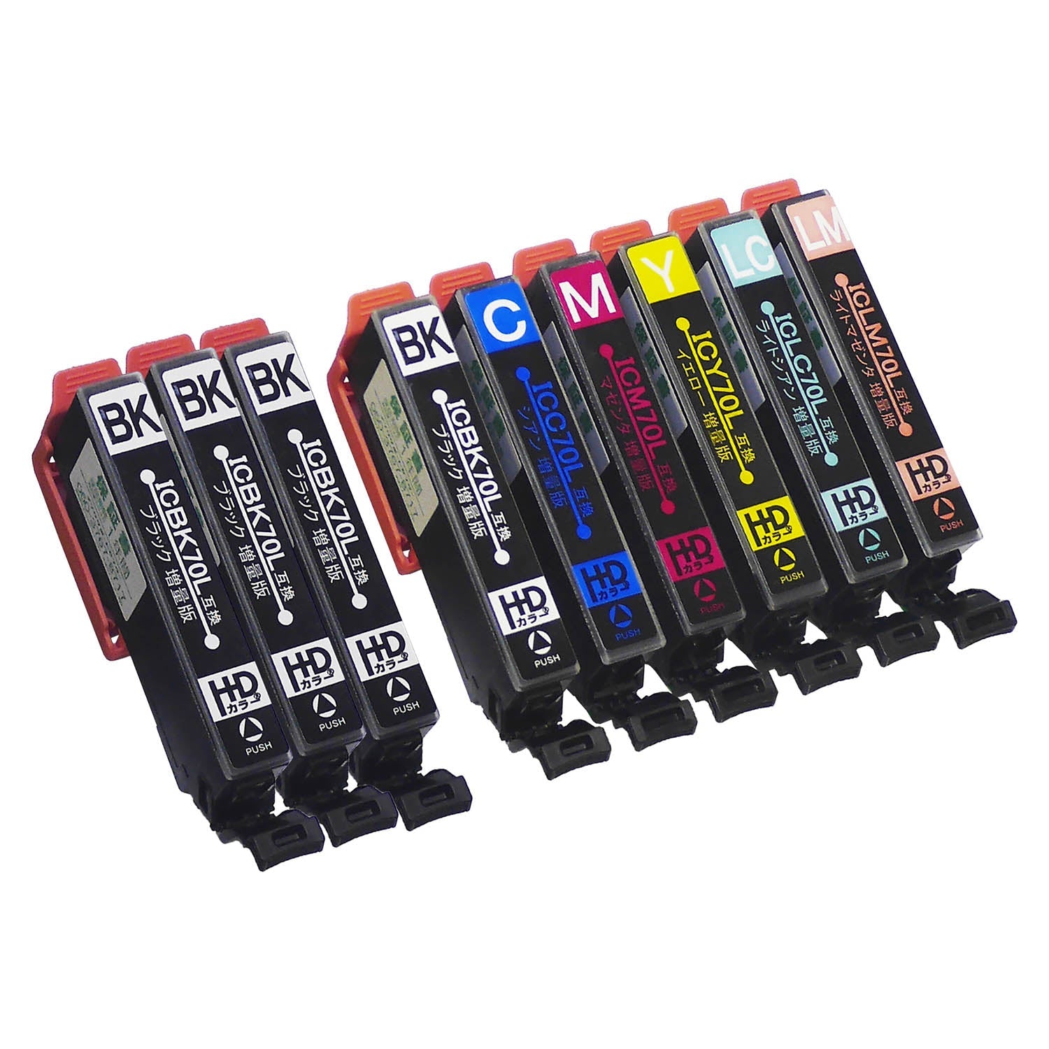 エプソン用 IC6CL70L (さくらんぼ) 互換インク 6色セット 増量版