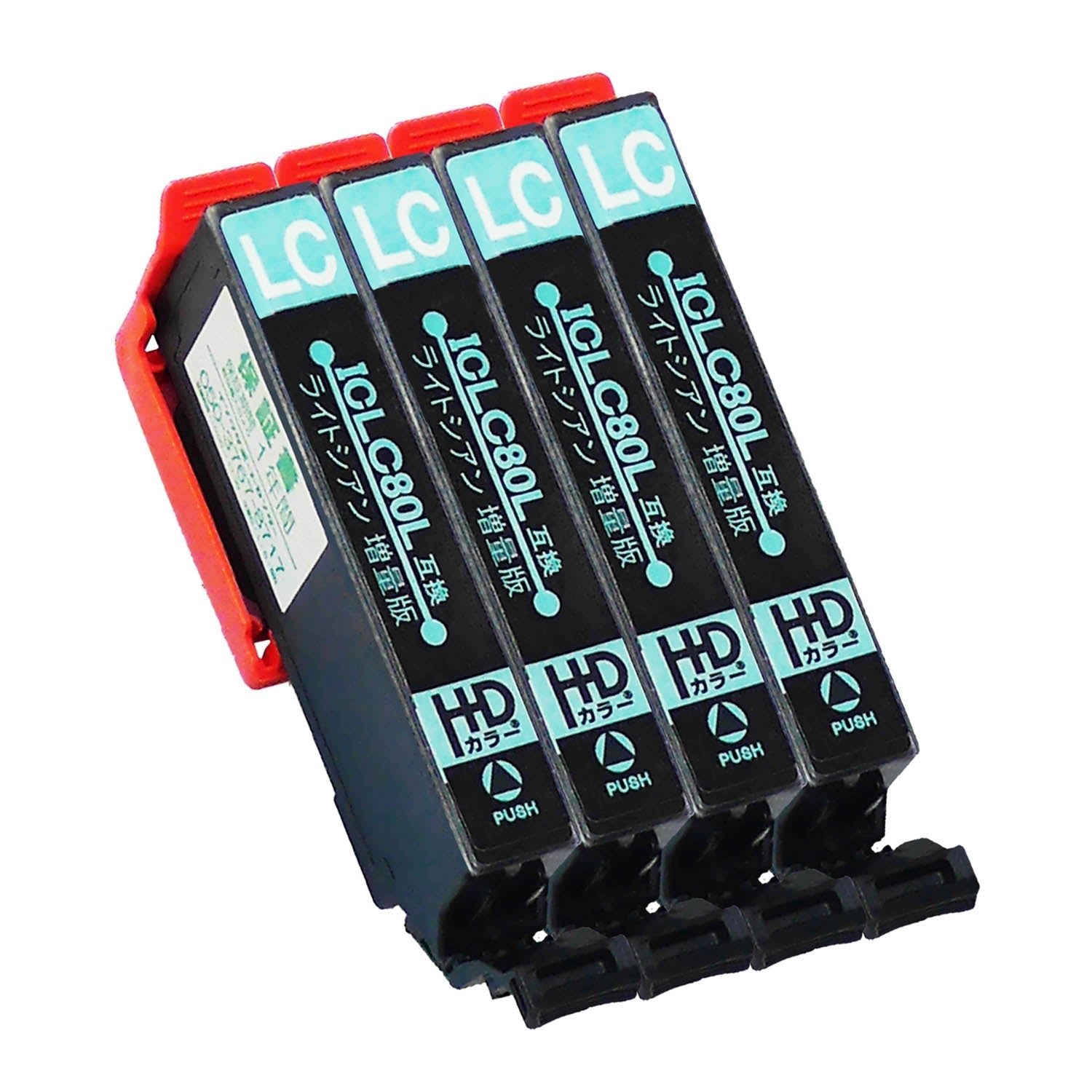 エプソン用 ICLC80L (とうもろこし) 互換インク ライトシアン 増量版