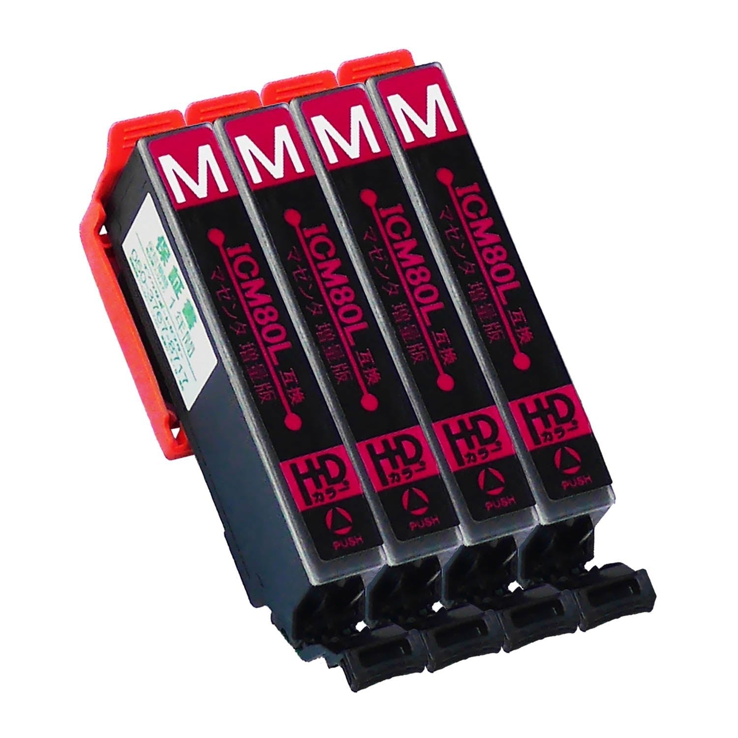 エプソン用 ICM80L (とうもろこし) 互換インク マゼンタ 増量版