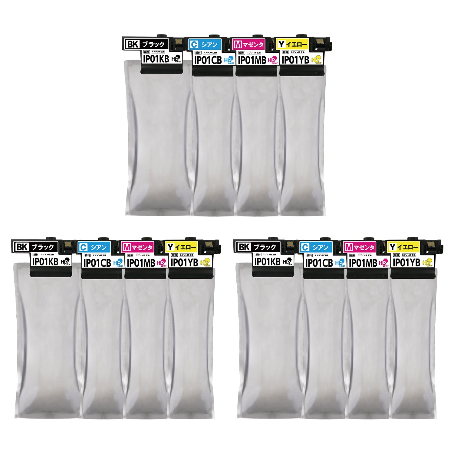 エプソン用 IP01 互換インクパック 4色セット 大容量