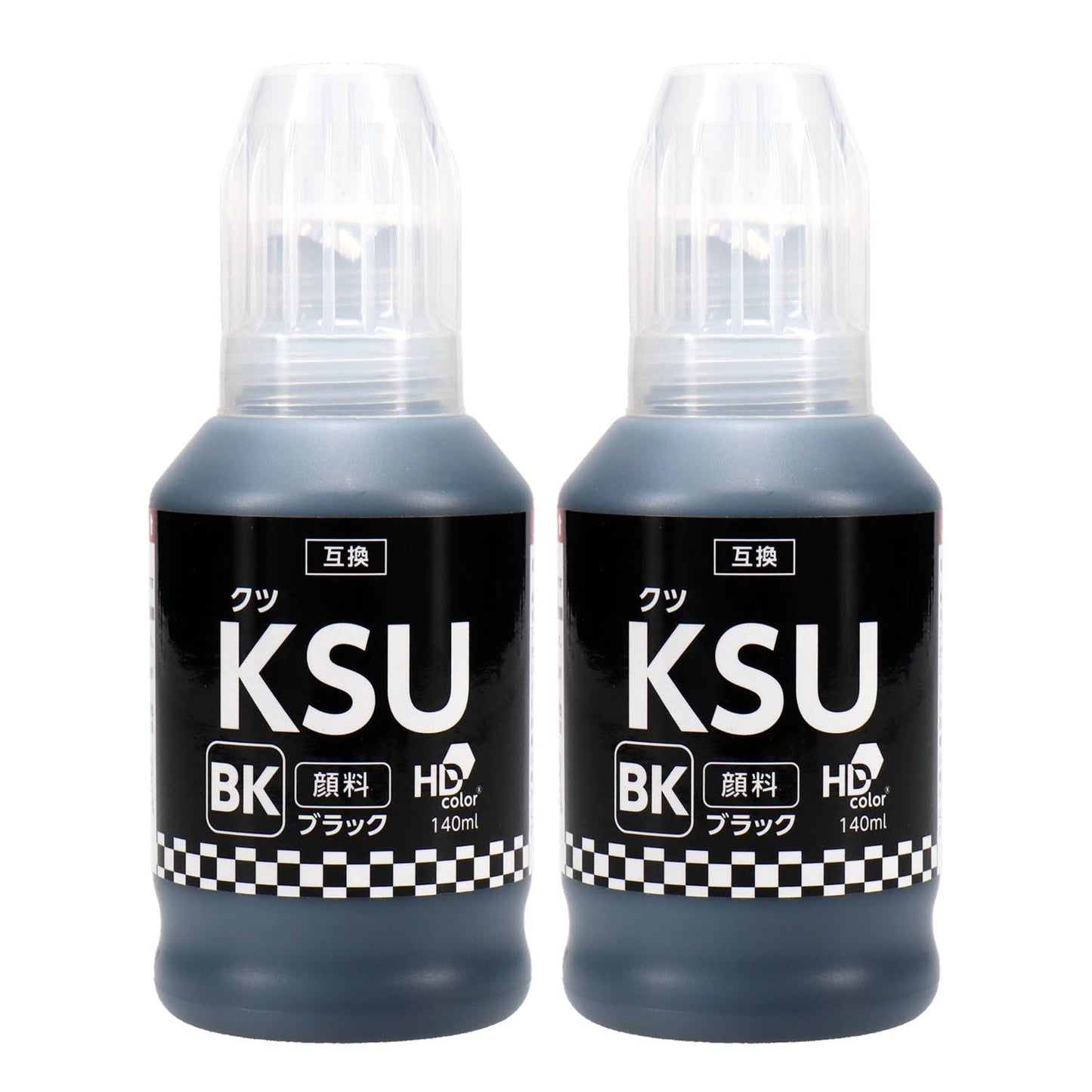 エプソン用 KSU-BK-L (クツ) 互換インクボトル ブラック 増量版