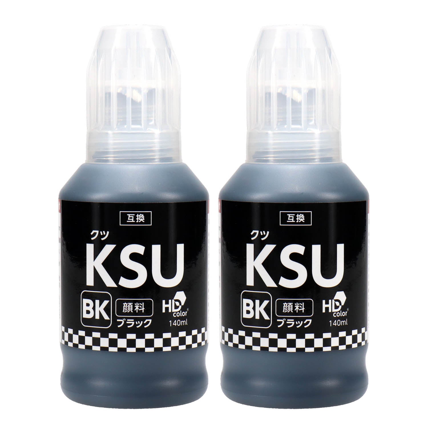 エプソン用 KSU-BK-L (クツ) 互換インクボトル ブラック 増量版