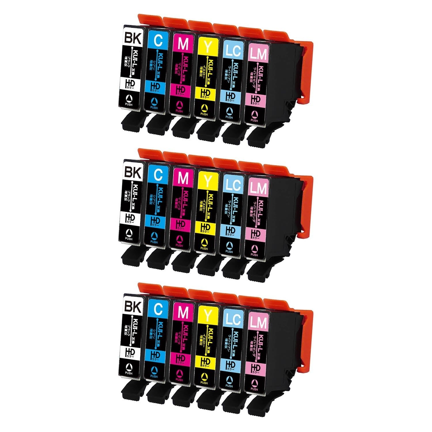 エプソン用 KUI-6CL (クマノミ) 互換インク 6色セット 増量版