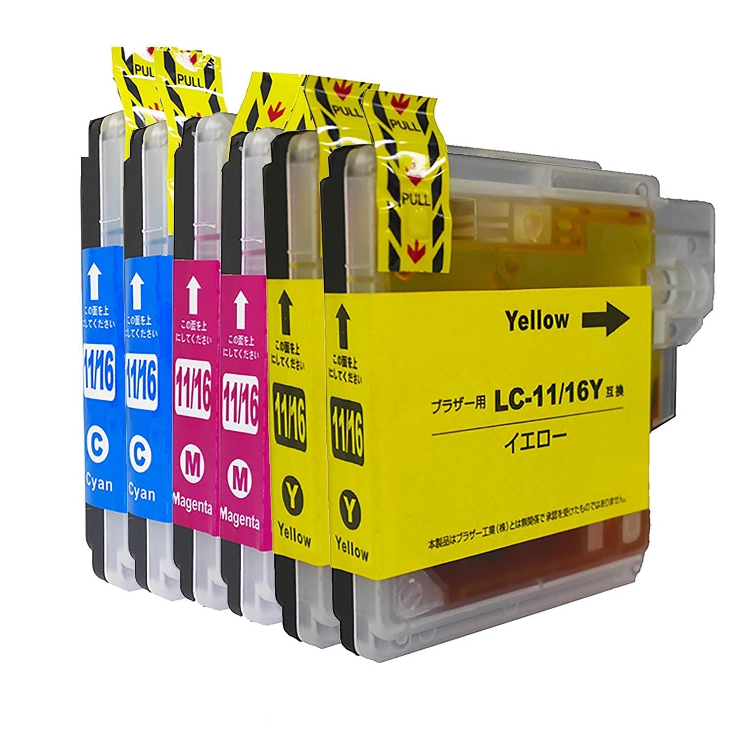 ブラザー用 LC11(LC16) 互換インク カラー3色