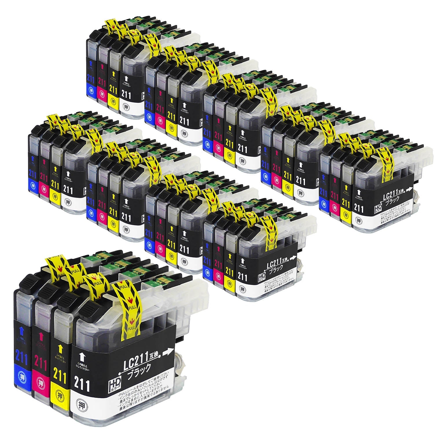 ブラザー用 LC211-4PK 互換インク 4色セット