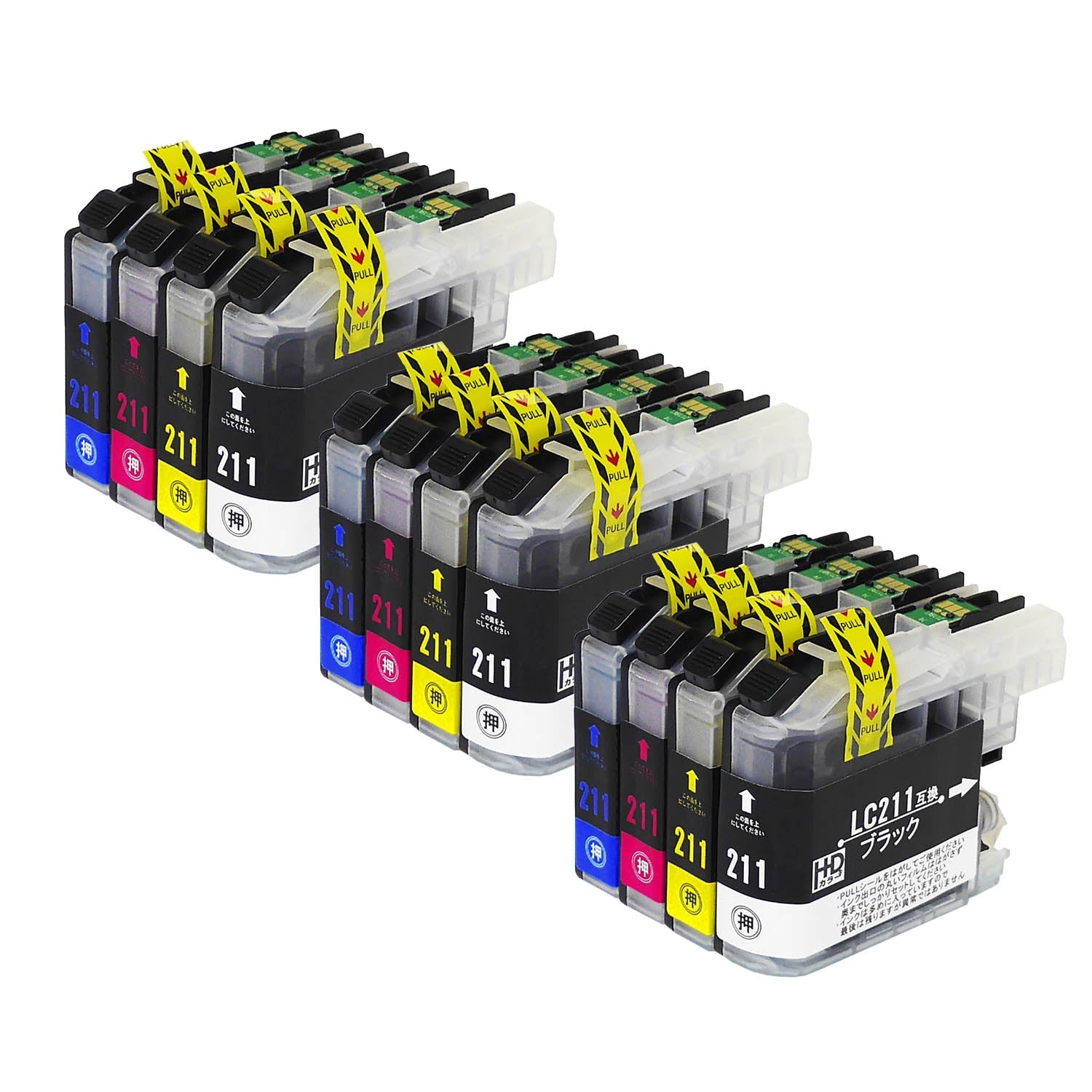 ブラザー用 LC211-4PK 互換インク 4色セット