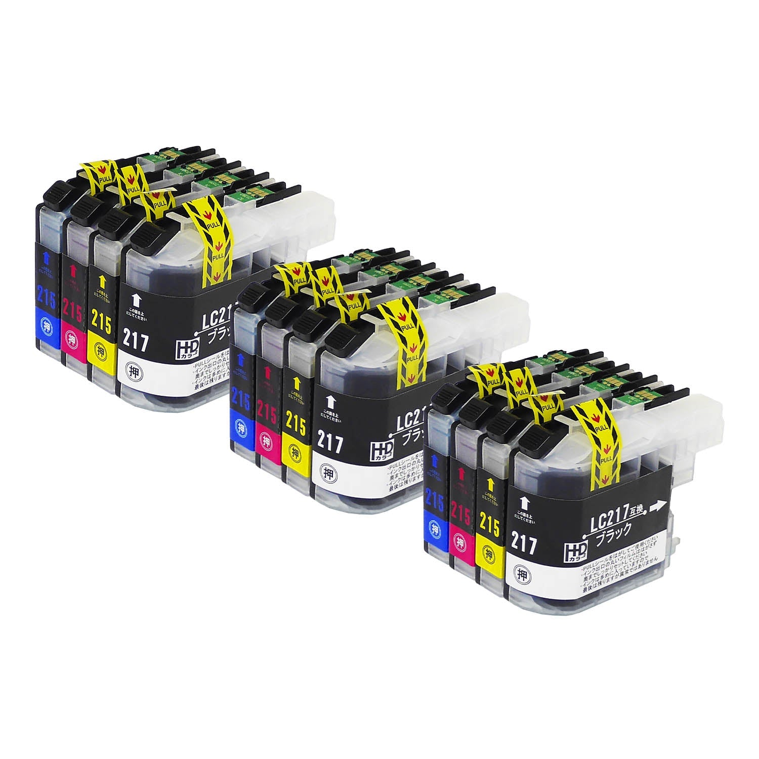 ブラザー用 LC217/215-4PK 互換インク 4色セット