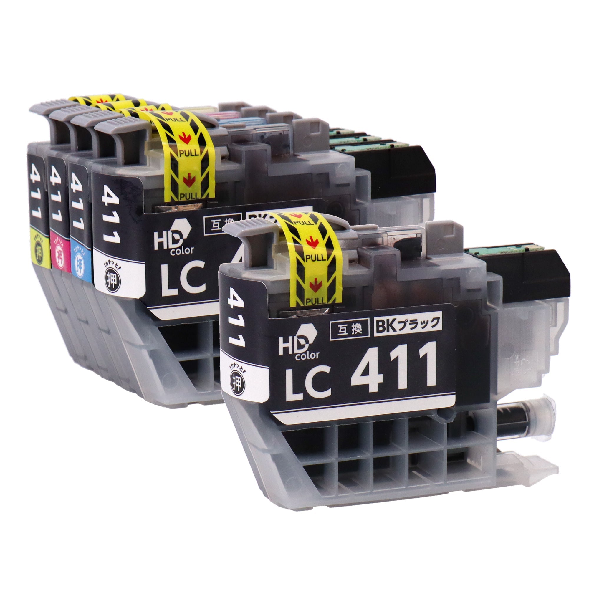 ブラザー用 LC411-4PK 互換インク 4色セット+ブラック