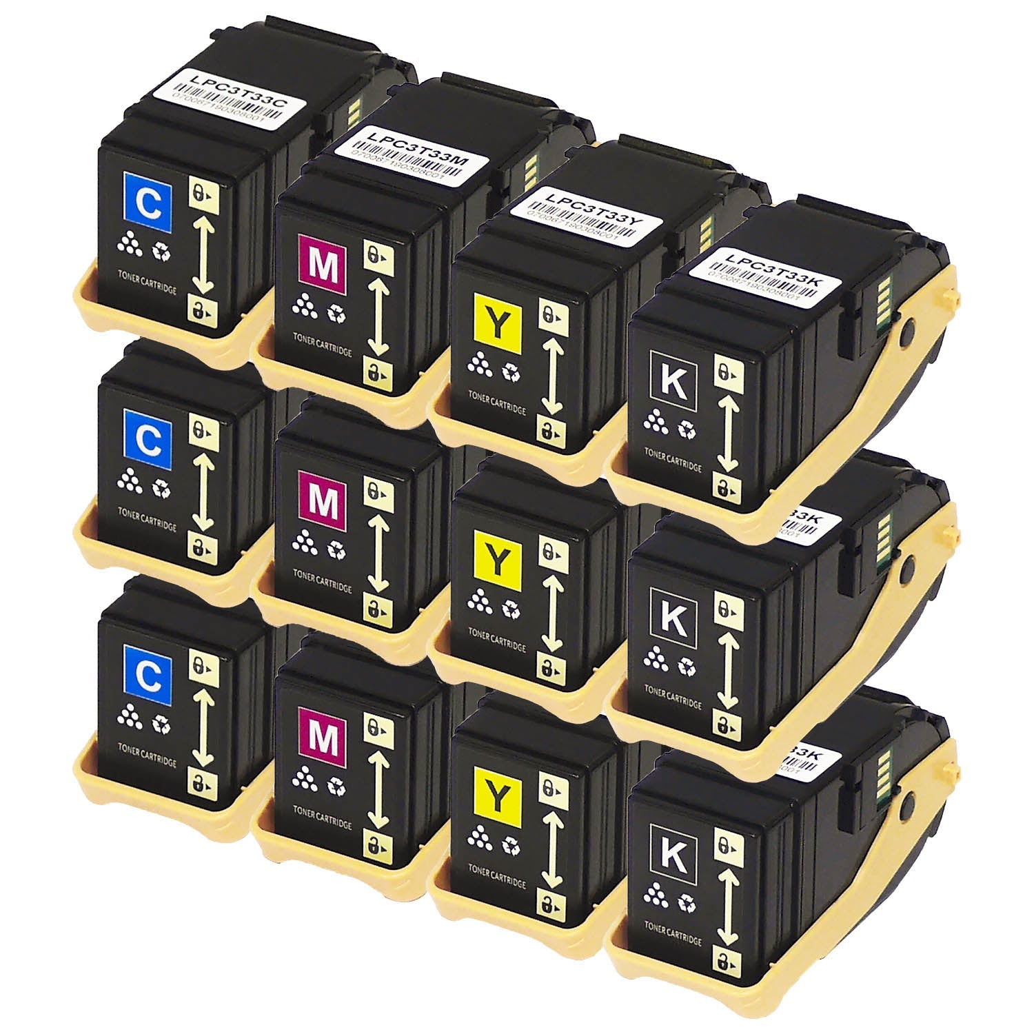 エプソン用 LPC3T33 互換トナー 4色セット Mサイズ