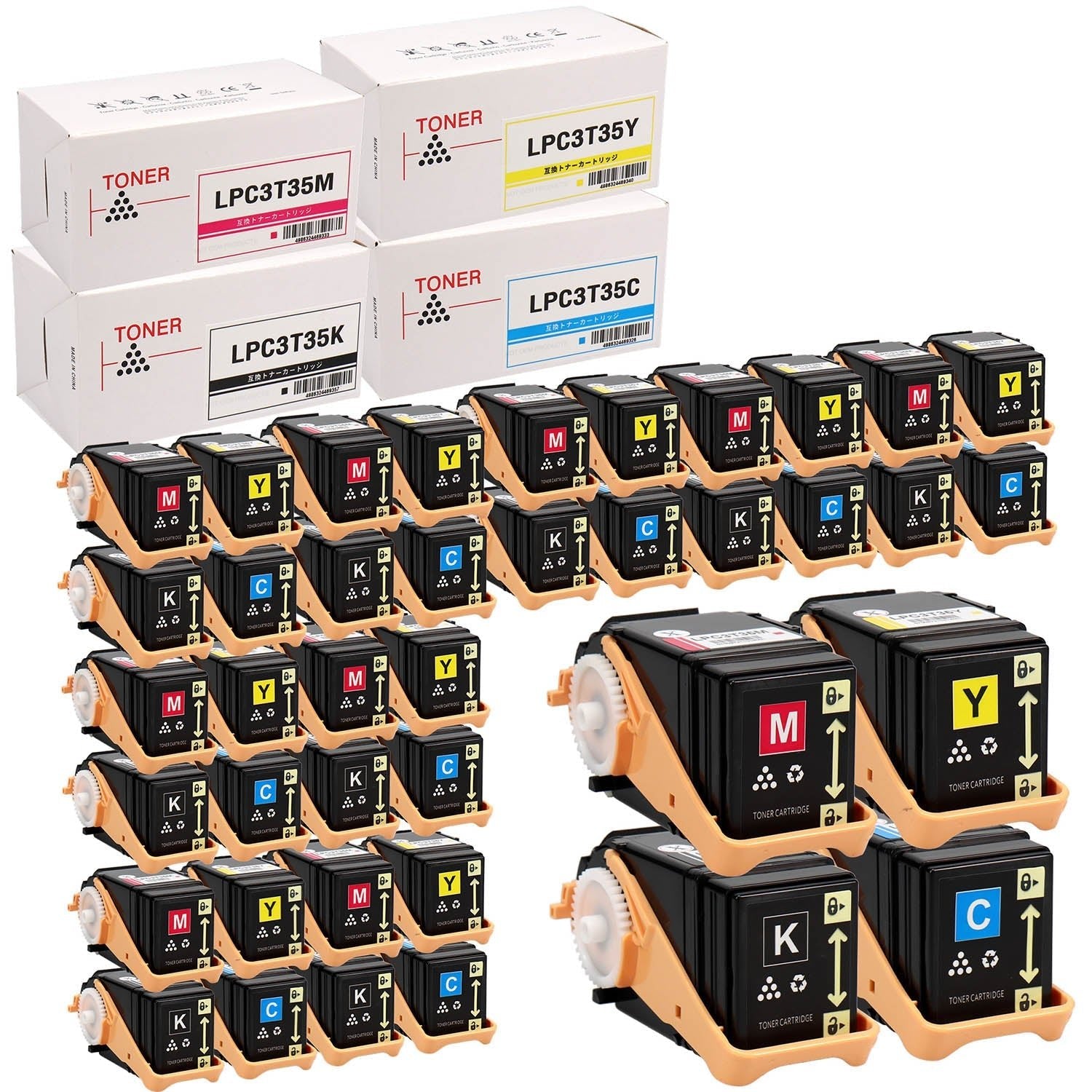 エプソン用 LPC3T35 互換トナー 4色セット Mサイズ