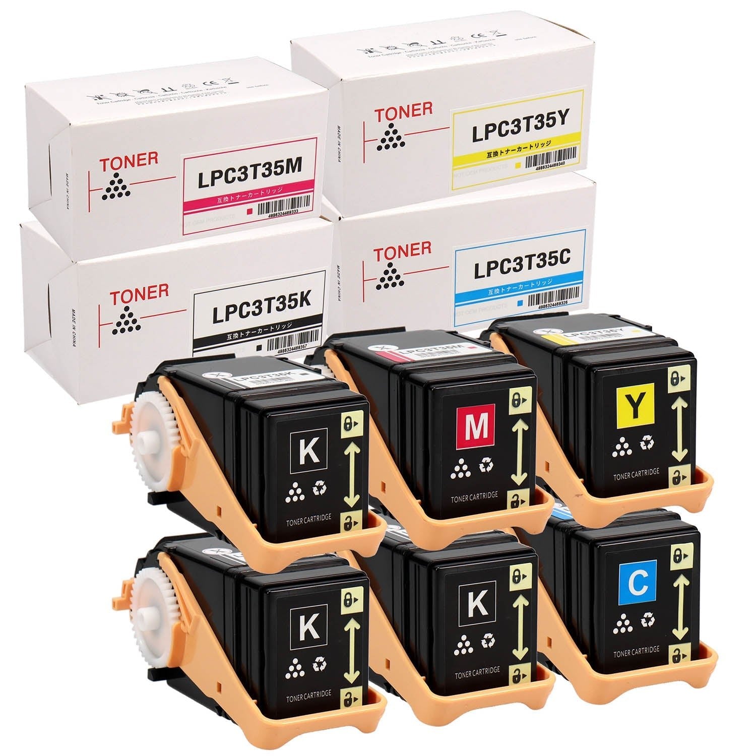 エプソン用 LPC3T35 互換トナー 4色セット Mサイズ