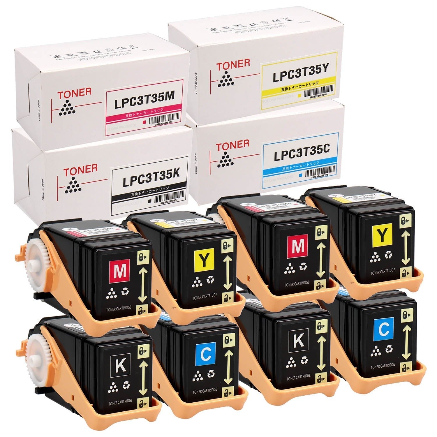 エプソン用 LPC3T35 互換トナー 4色セット Mサイズ