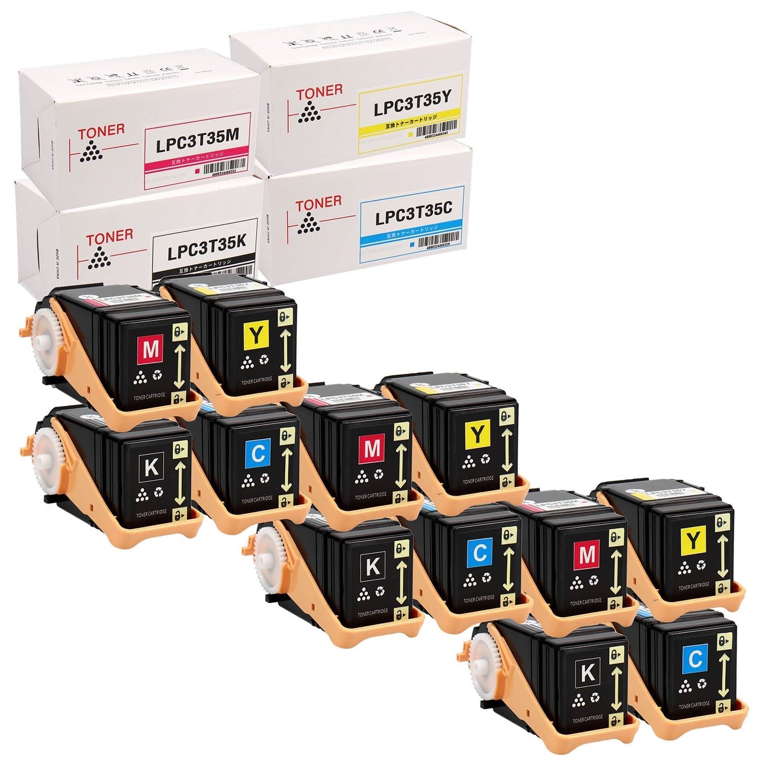 エプソン用 LPC3T35 互換トナー 4色セット Mサイズ