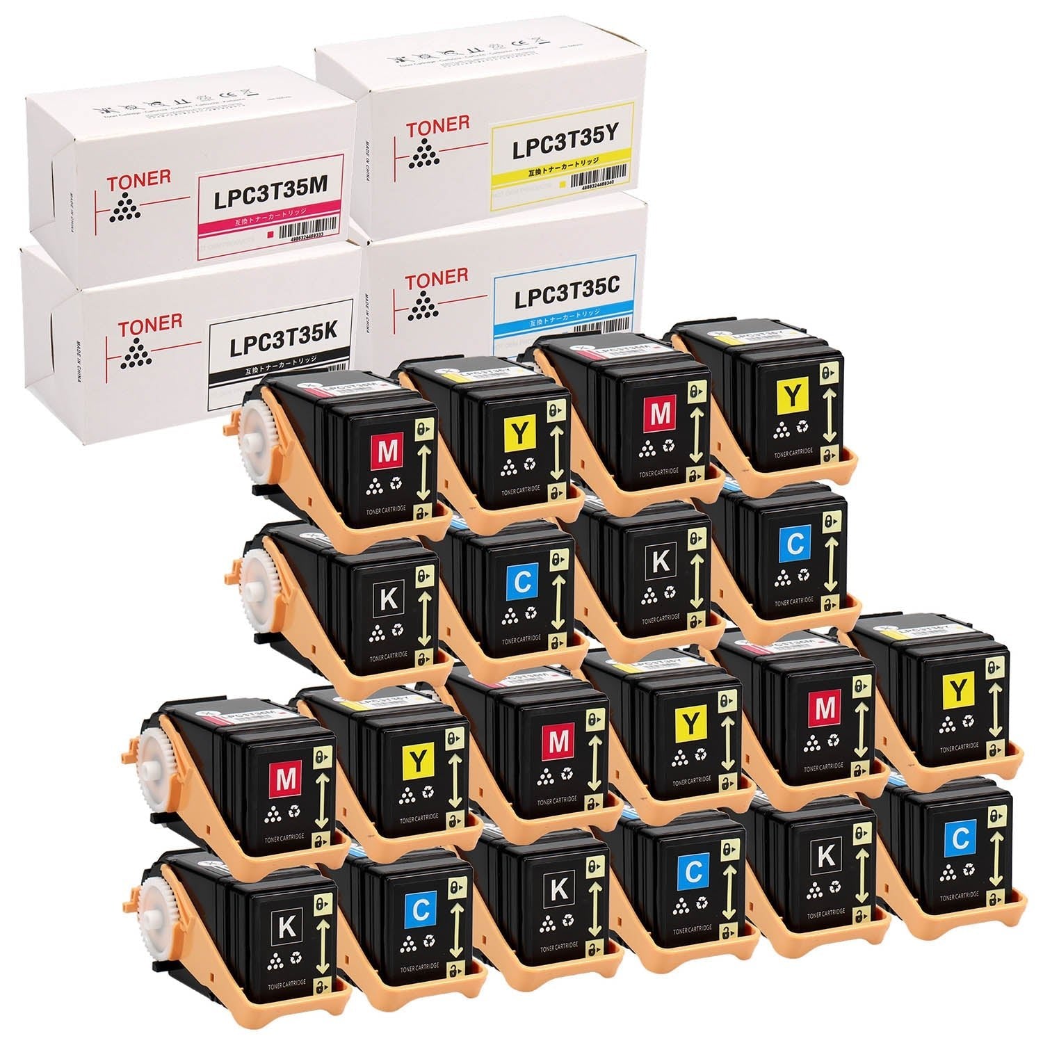 エプソン用 LPC3T35 互換トナー 4色セット Mサイズ