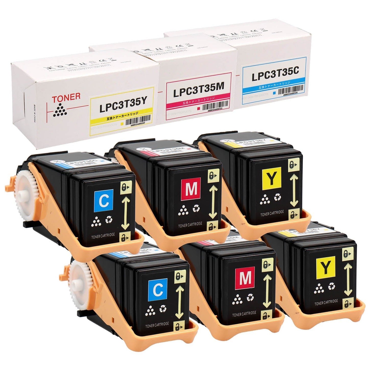 エプソン用 LPC3T35 互換トナー カラー3色