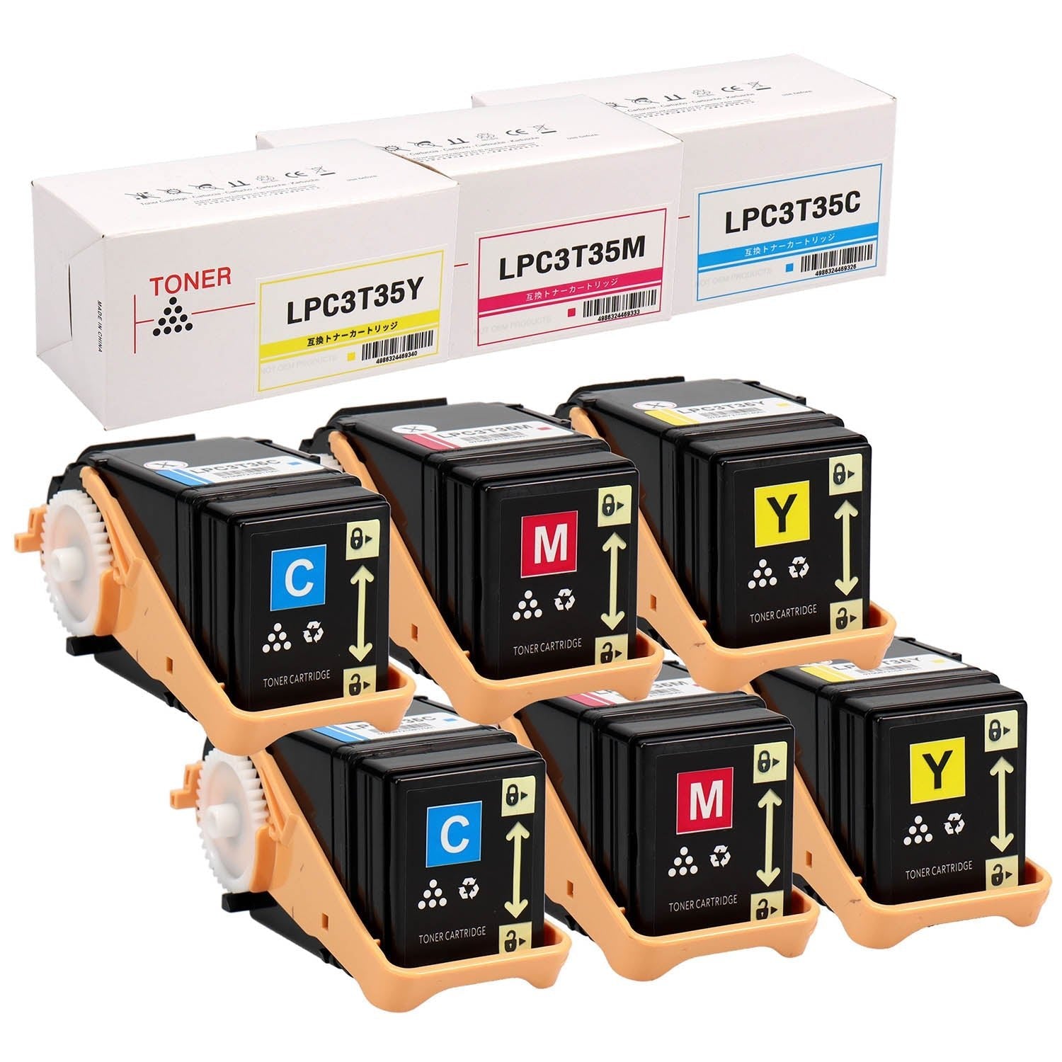 エプソン用 LPC3T35 互換トナー カラー3色