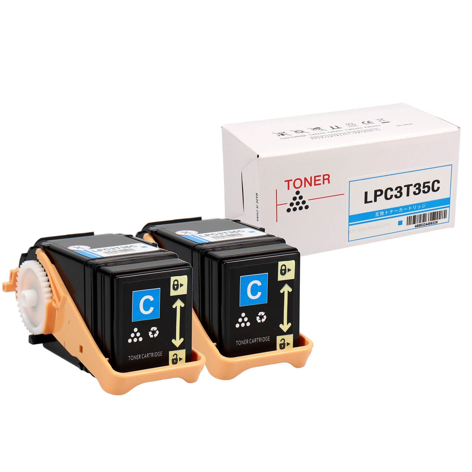 エプソン用 LPC3T35C 互換トナー シアン Mサイズ