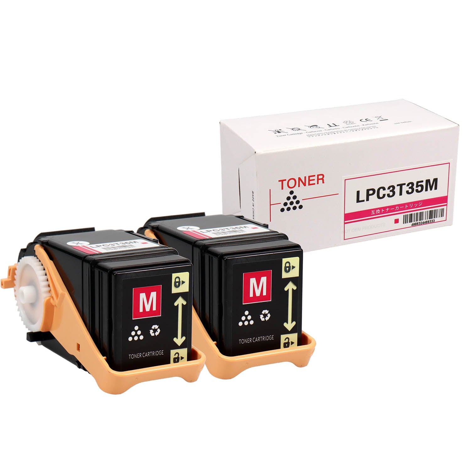 エプソン用 LPC3T35M 互換トナー マゼンタ Mサイズ