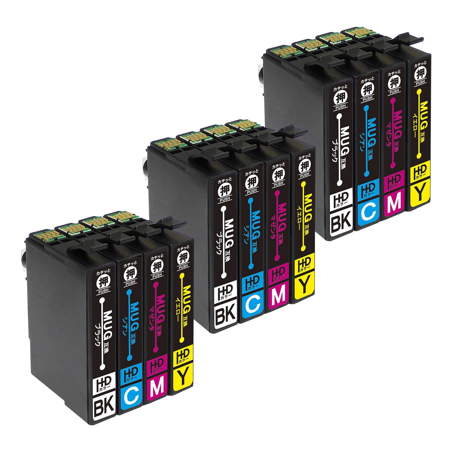 エプソン用 MUG-4CL (マグカップ) 互換インク 4色セット