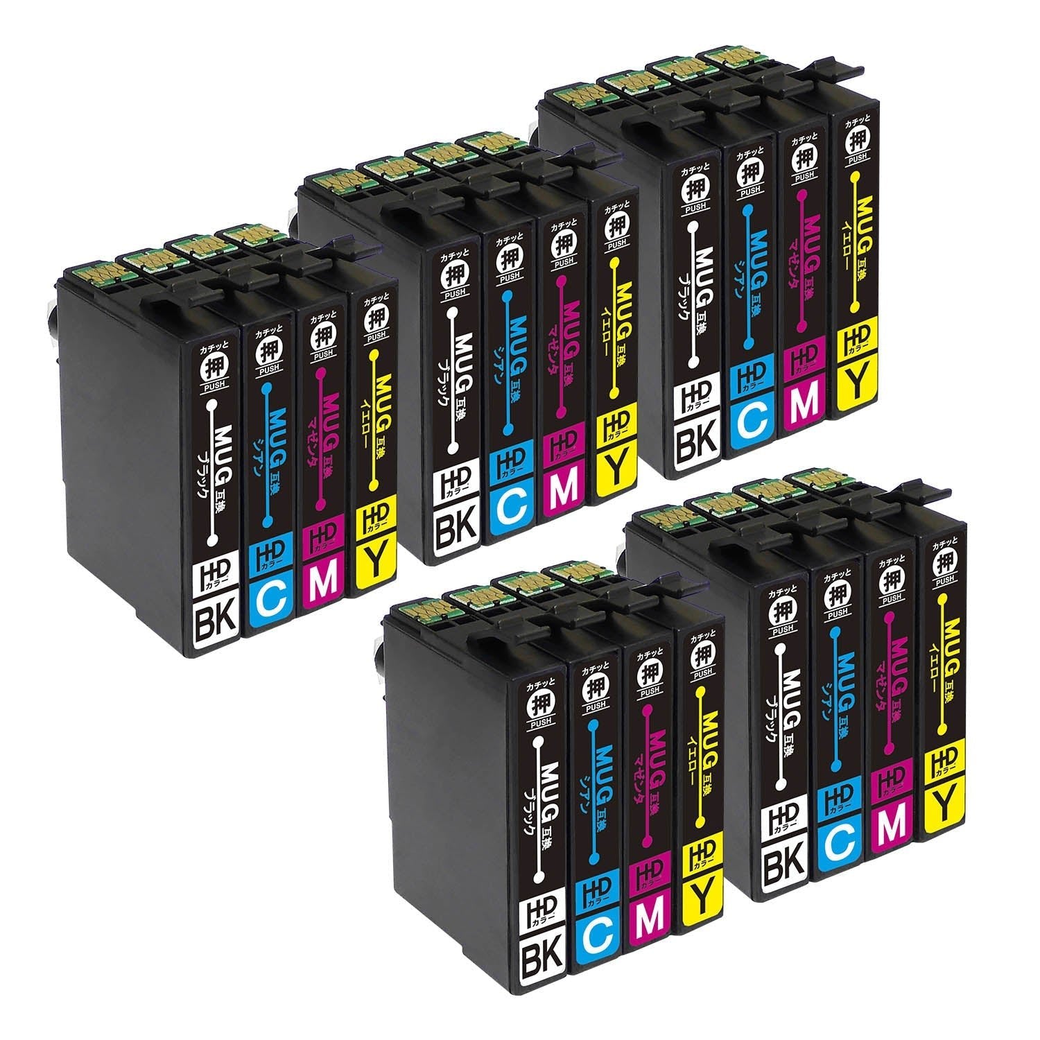 エプソン用 MUG-4CL (マグカップ) 互換インク 4色セット