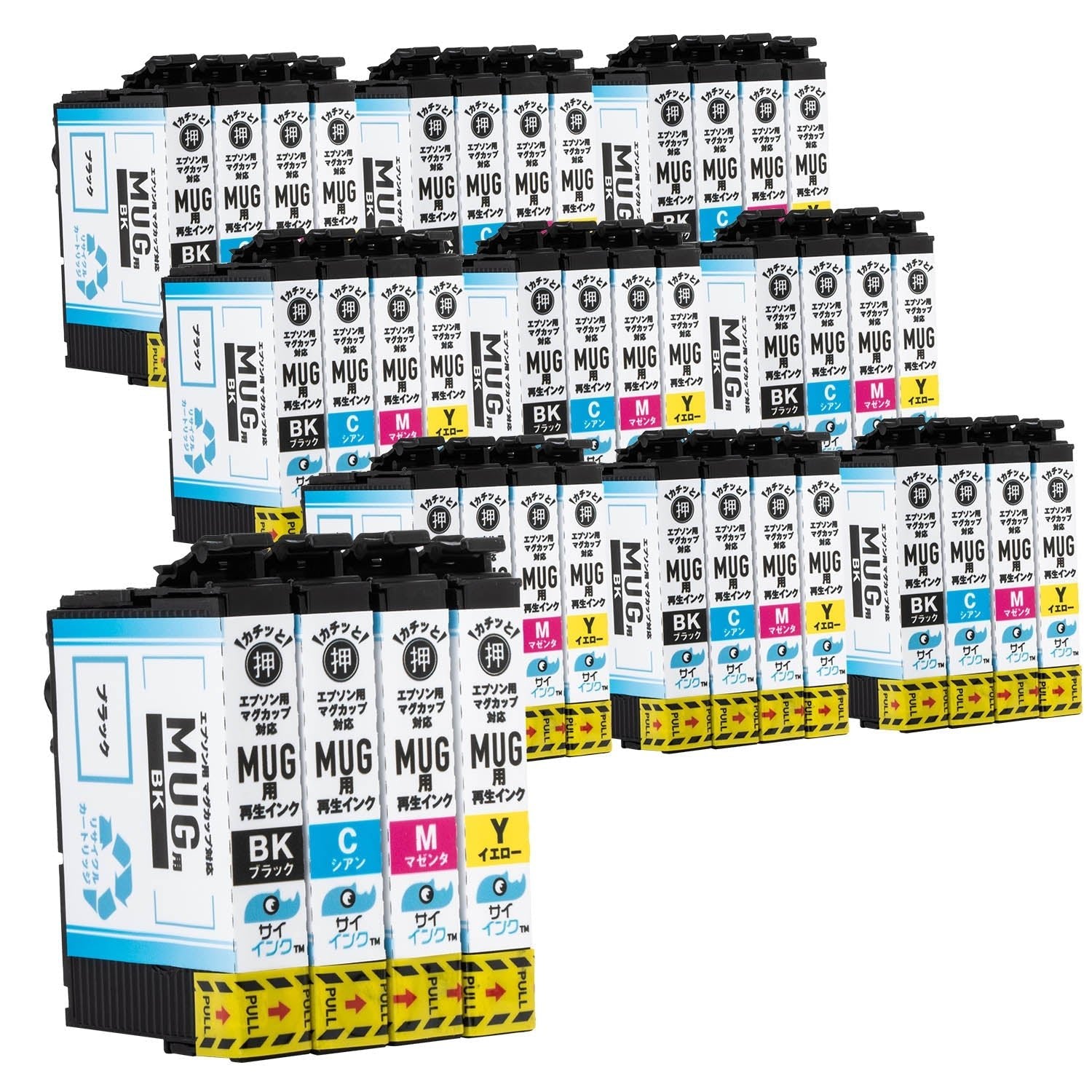 エプソン用 MUG-4CL (マグカップ) リサイクルインク 4色セット