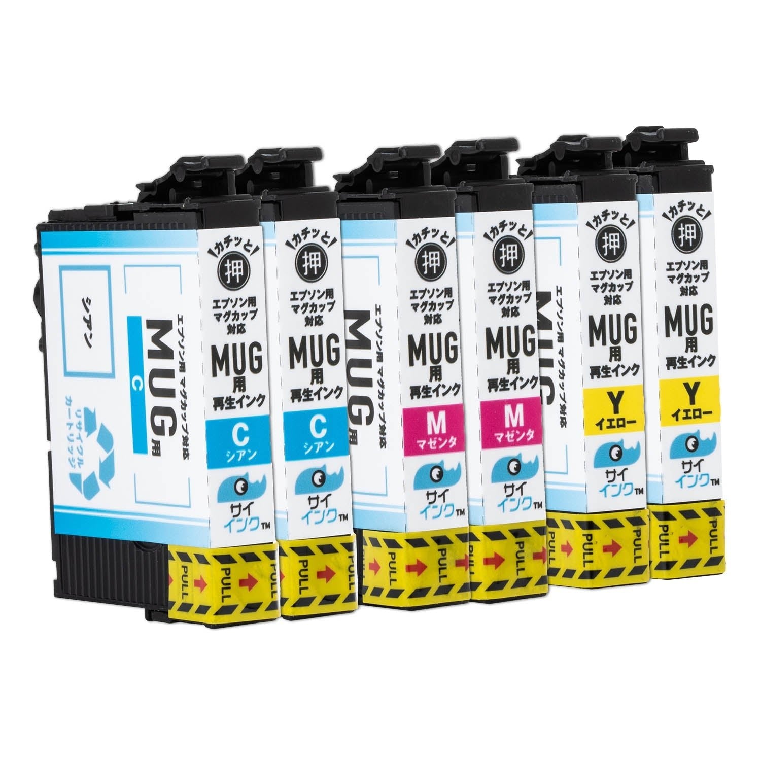 エプソン用 MUG (マグカップ) リサイクルインク カラー3色