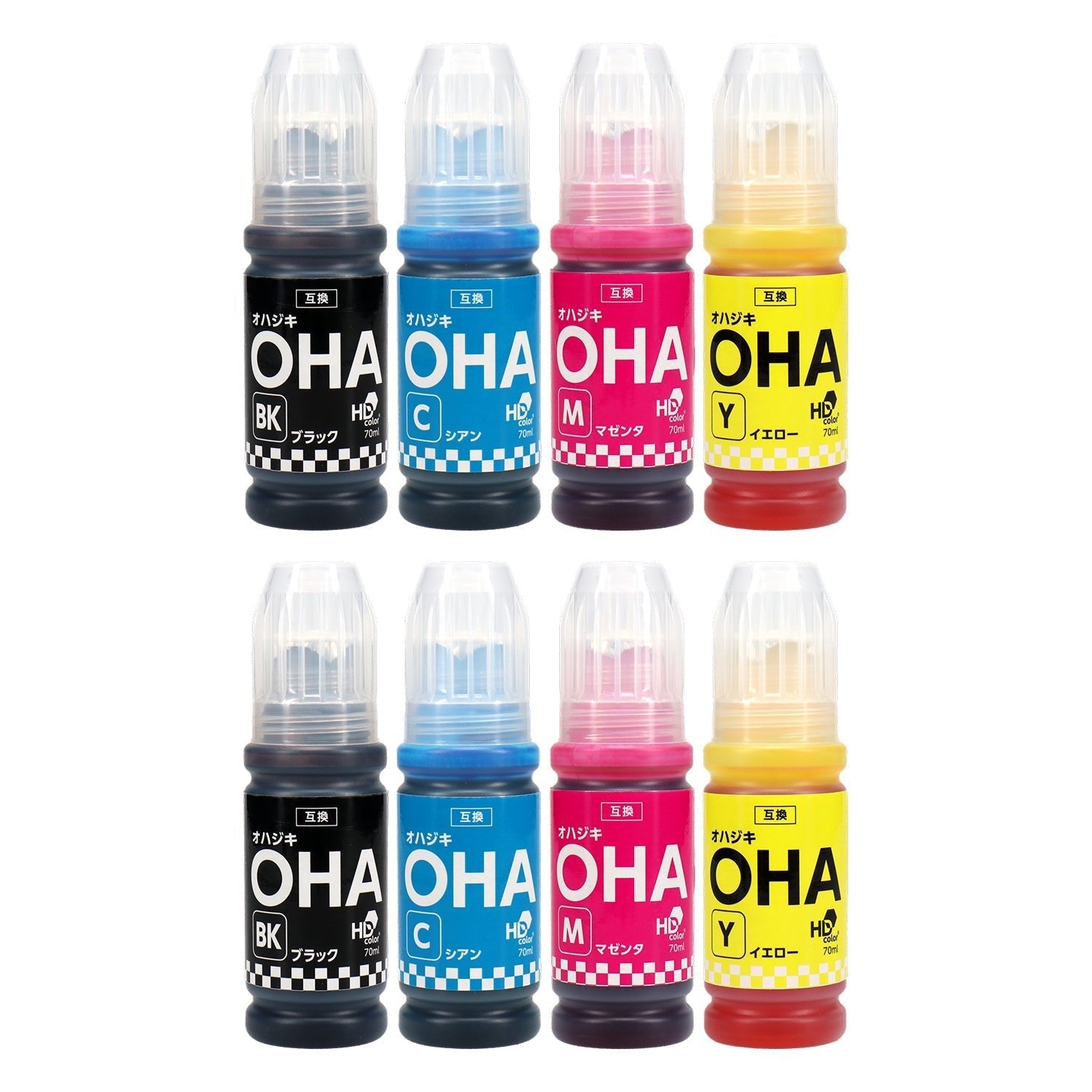 エプソン用 OHA (オハジキ) 互換インクボトル 4色セット