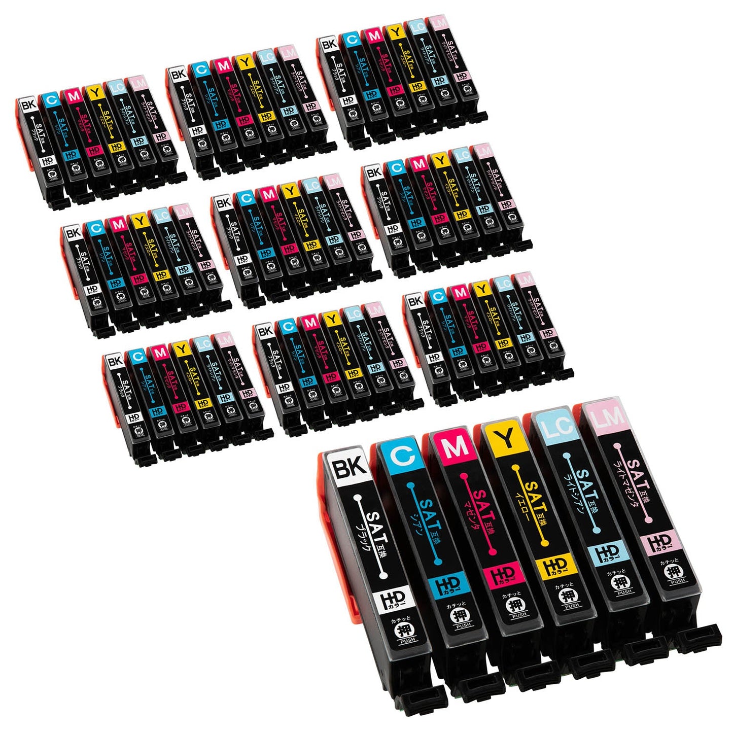 エプソン用 SAT-6CL (サツマイモ) 互換インク 6色セット