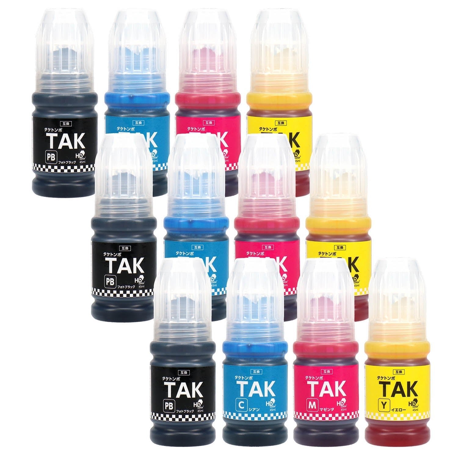 エプソン用 TAK-4CL (タケトンボ) 互換インクボトル 4色セット