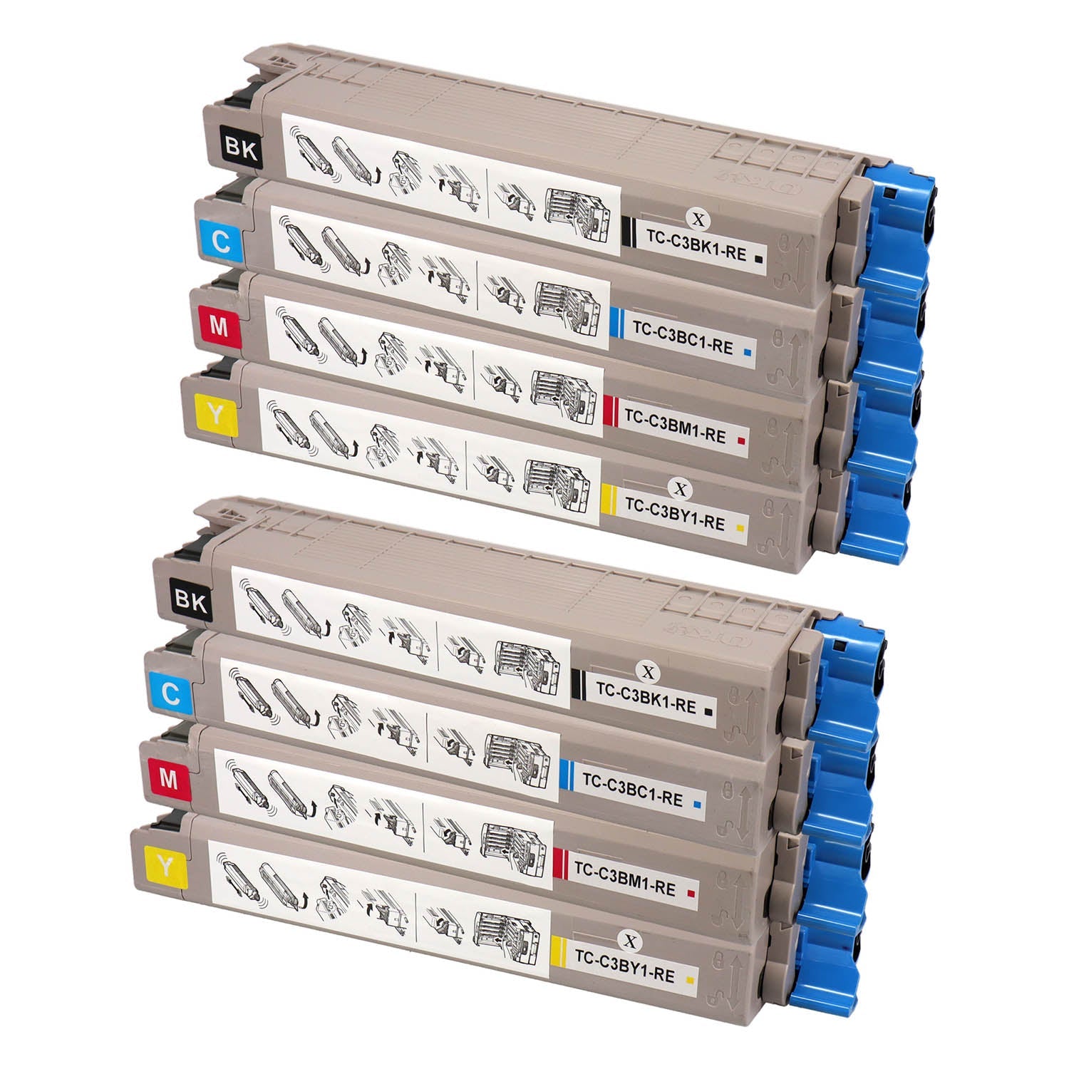 OKI用 TC-C3B1 リサイクルトナー 4色セット