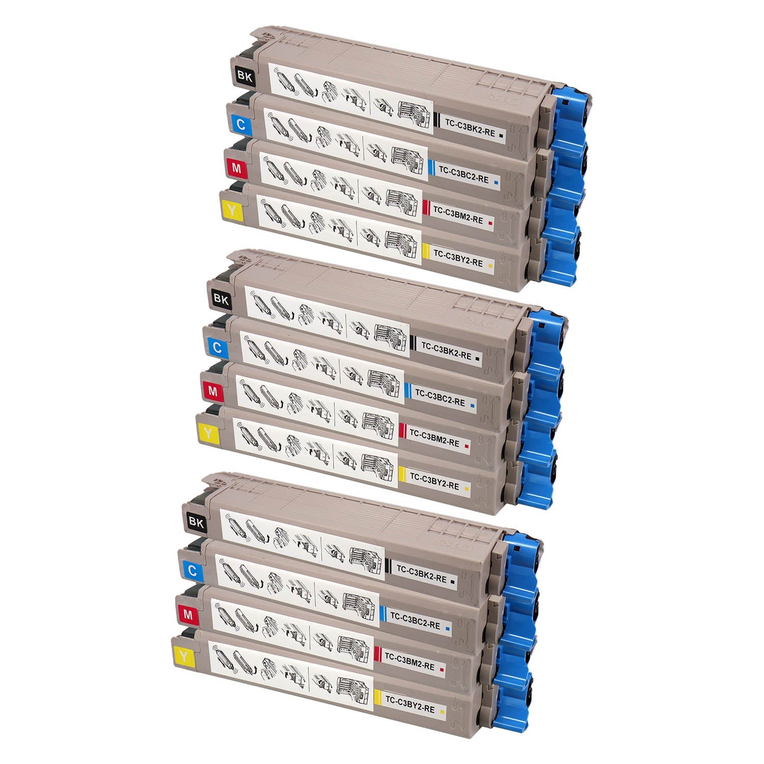 OKI用 TC-C3B2 リサイクルトナー 4色セット 大容量