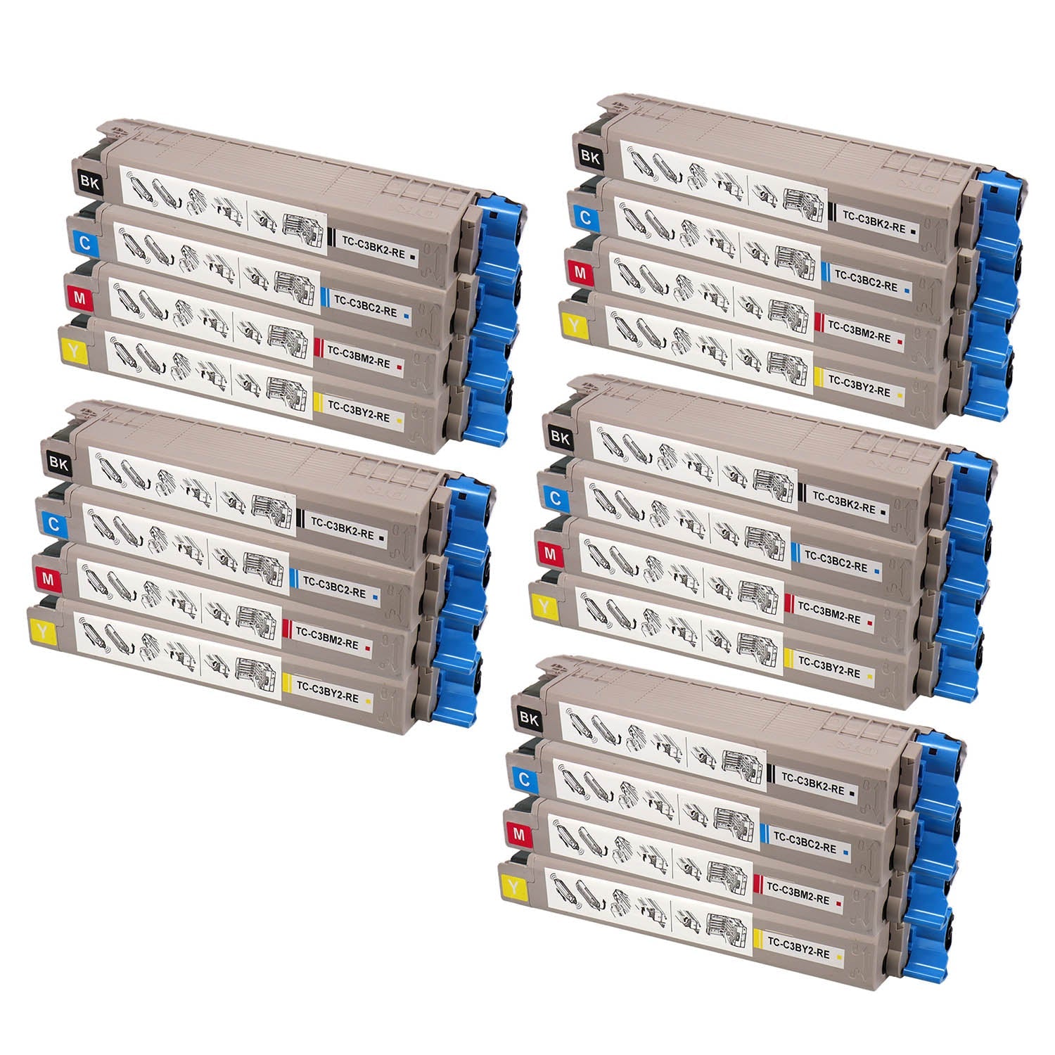OKI用 TC-C3B2 リサイクルトナー 4色セット 大容量