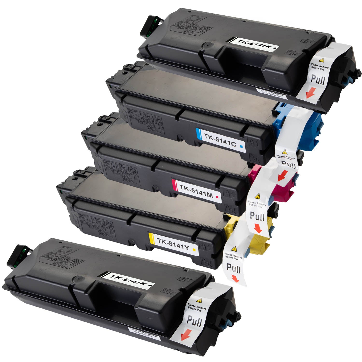 京セラ用 TK-5141 リサイクルトナー 4色セット 廃トナーボックス付