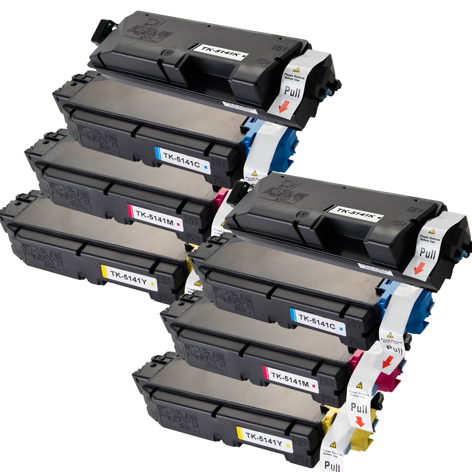 京セラ用 TK-5141 リサイクルトナー 4色セット 廃トナーボックス付