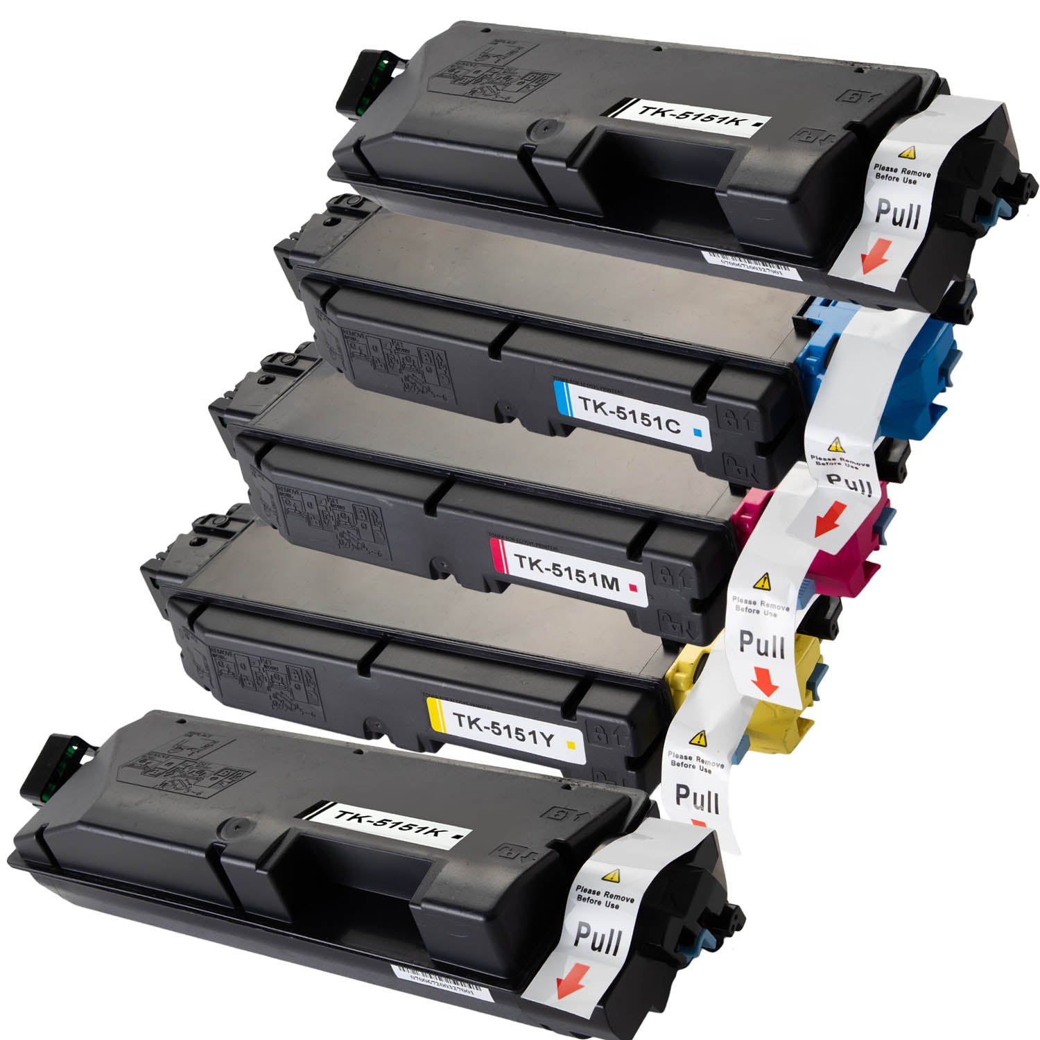 京セラ用 TK-5151 リサイクルトナー 4色セット 廃トナーボックス付