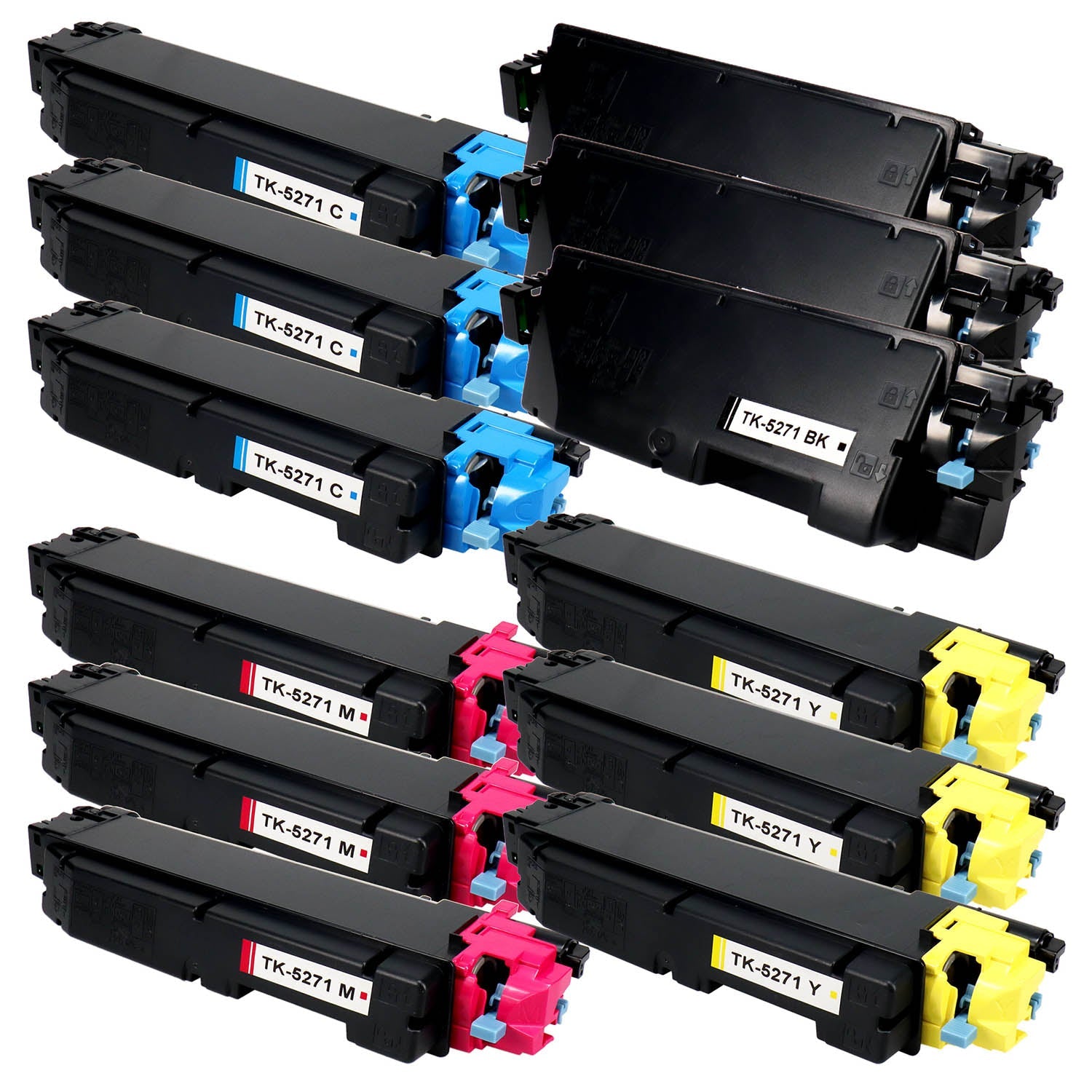 京セラ用 TK-5271 リサイクルトナー 4色セット 廃トナーボックス付