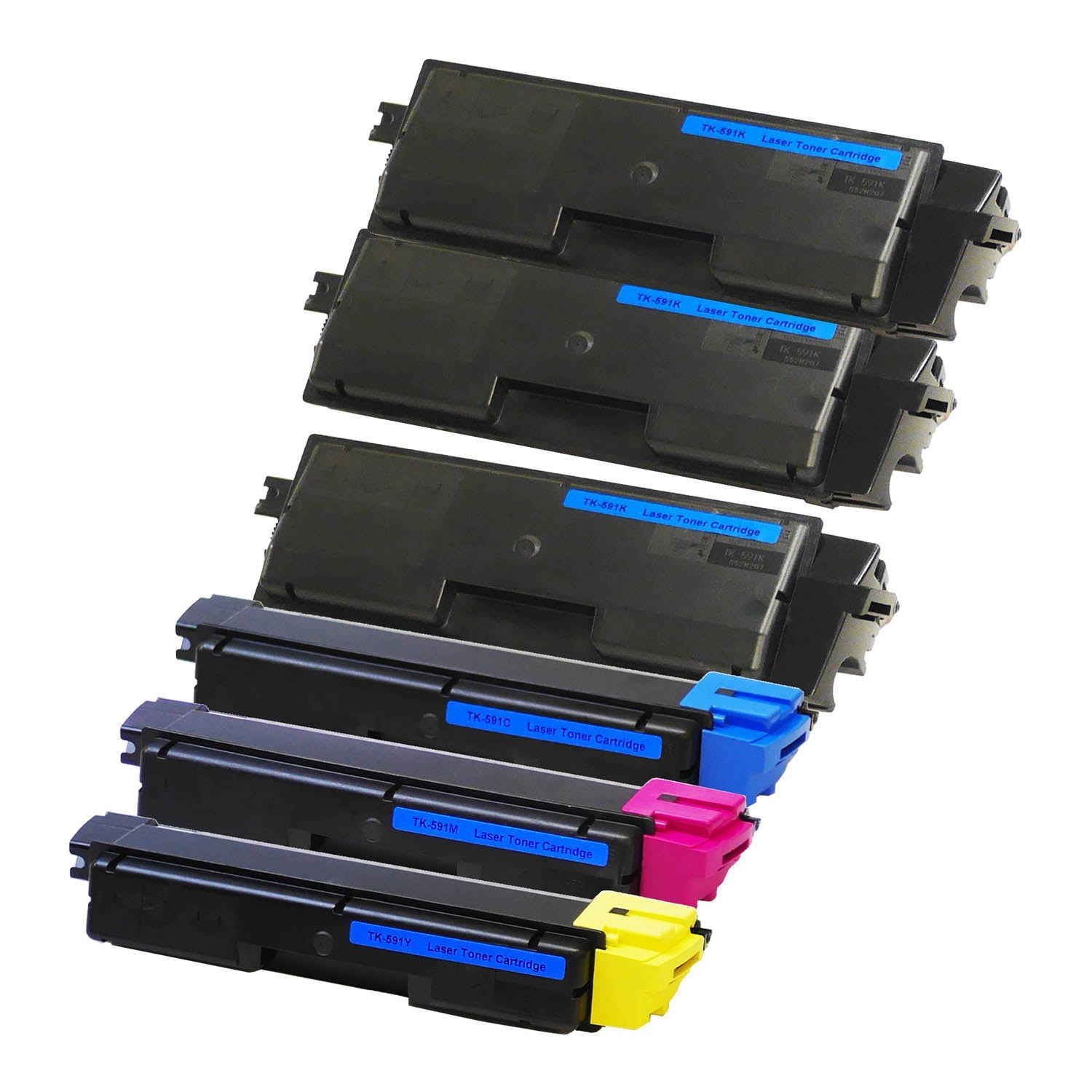 京セラ用 TK-591 リサイクルトナー 4色セット 廃トナーボックス付